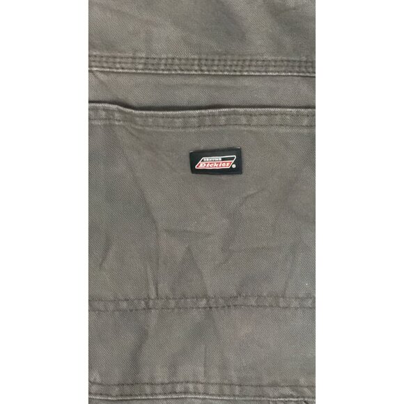 Dickies Carpenter Jeans Mens 38x32 Dark Grey Canvas Utility Work Pants Hammer - Picture 3 of 4